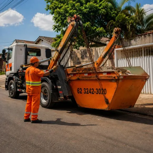 Aluguel de caçamba para entulho em Goiânia — Lagoinha Entulhos